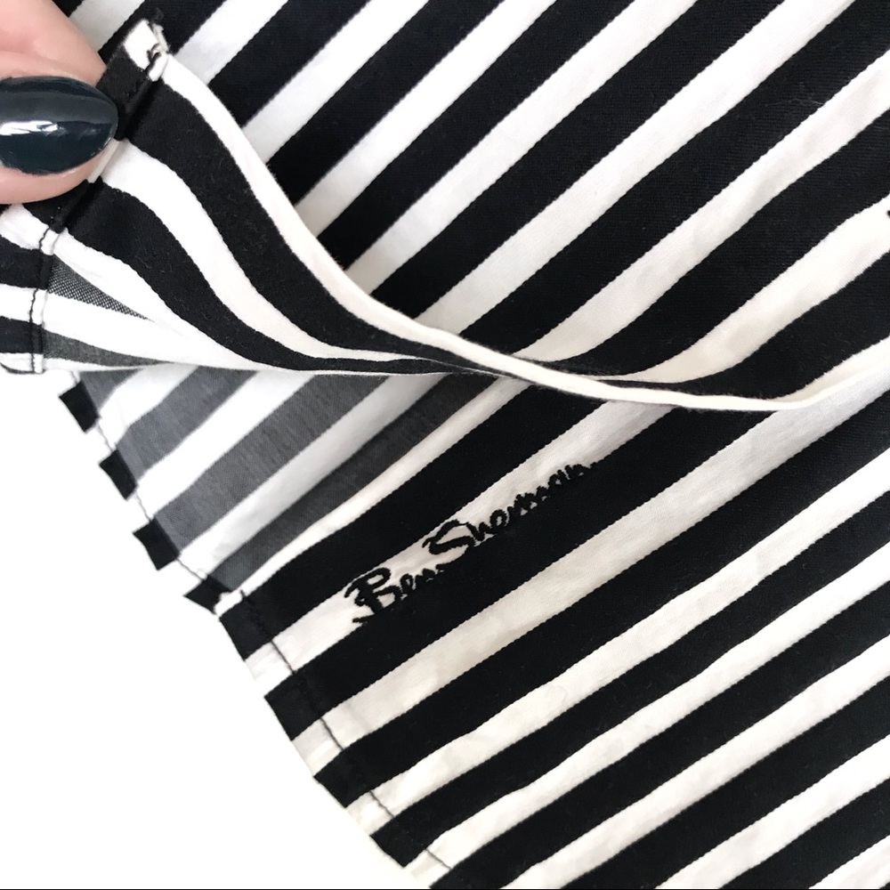 Ben Sherman black and white stripe button down - Picture 3 of 7